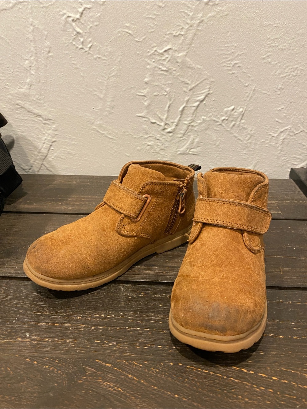 Boys Brown/Tan Suede Ankle Boots